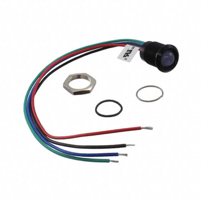 Q14P5BZZRGB24ECA by APEM Inc. - PROMBLACKBEZ TRICOLOR 24VDC IP67