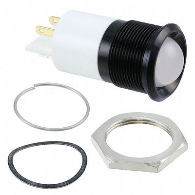 Q22P1BZZRYG24E by APEM Inc. - INDICATOR 24V 22MM PROM R/Y/G