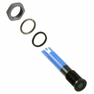 Q6F1BXXB12E by APEM Inc. - INDICATOR 12V 6MM FLUSH BLUE