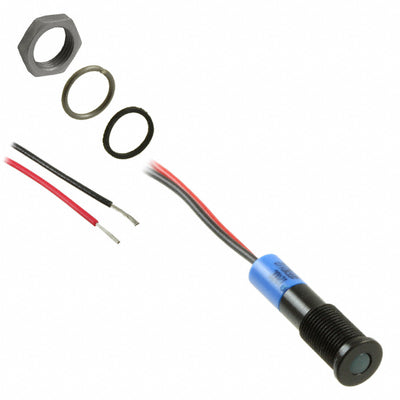 Q6F3BXXB12E by APEM Inc. - LED PM INDICATOR FLUSH BLUE