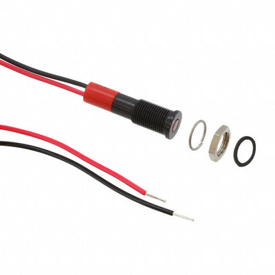 Q6F3BXXR24E by APEM Inc. - LED PM INDICATOR FLUSH RED