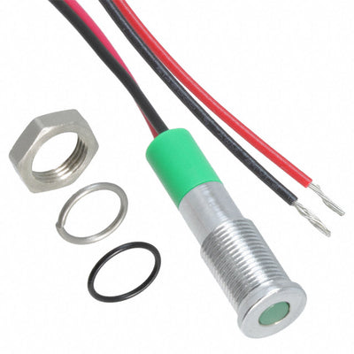 Q6F3CXXG12E by APEM Inc. - LED PANEL MOUNT INDICATOR GRN