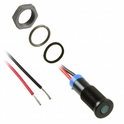 Q6F7BXXB02E by APEM Inc. - LED PM INDICATOR FLUSH BLUE