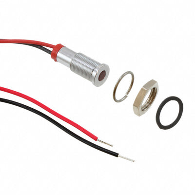 Q6F7CXXR02E by APEM Inc. - LED PM INDICATOR FLUSH RED