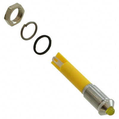 Q6P1CXXY24E by APEM Inc. - INDICATOR 24V 6MM PROMINENT YEL