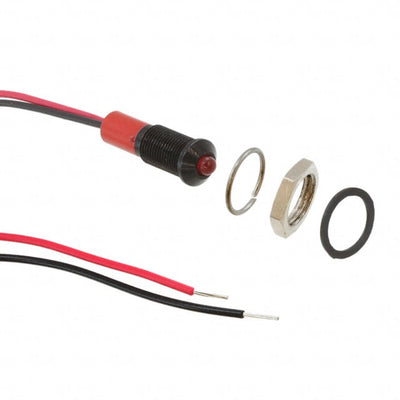 Q6P3BXXR12E by APEM Inc. - LED PANEL MOUNT INDICATOR RED