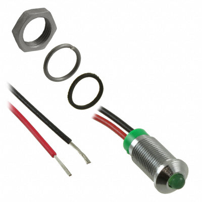Q6P7CXXG02E by APEM Inc. - LED PM INDICATOR PROMINENT GRN