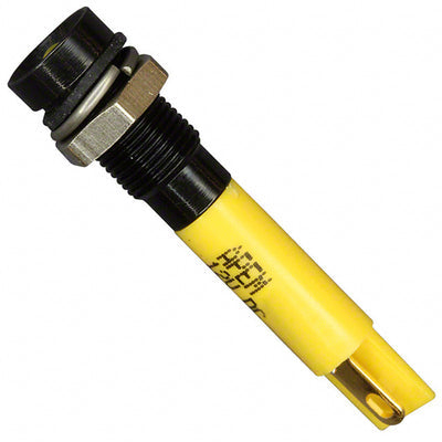 Q6R1BXXY12E by APEM Inc. - INDICATOR 12V 6MM RECESSED YEL