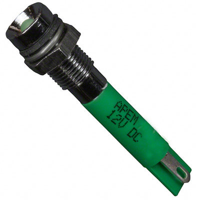 Q6R1CXXG12E by APEM Inc. - INDICATOR 12V 6MM RECESSED GRN