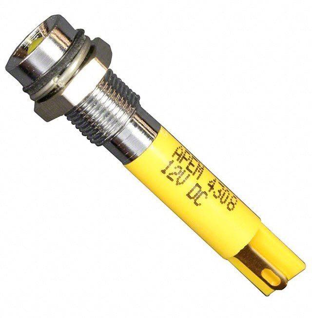 Q6R1CXXY12E by APEM Inc. - INDICATOR 12V 6MM RECESSED YEL