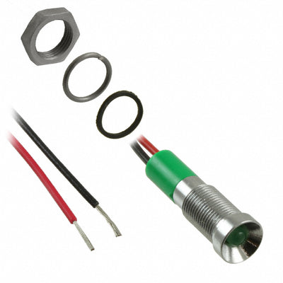 Q6R3CXXG24E by APEM Inc. - LED PANEL MOUNT INDICATOR GRN