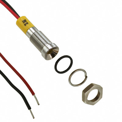 Q6R3CXXY24E by APEM Inc. - LED PANEL MOUNT INDICATOR YLW
