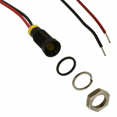 Q6R7BXXY02E by APEM Inc. - LED PM INDICATOR RECESSED YELLOW