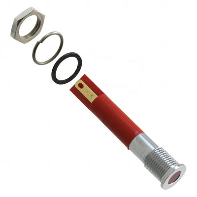 Q8F1CXXR12E by APEM Inc. - INDICATOR 12V 8MM FLUSH RED