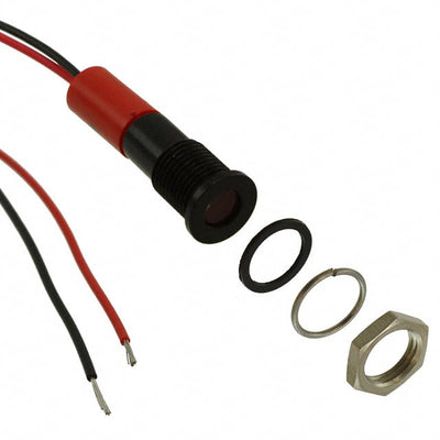 Q8F3BXXR24E by APEM Inc. - LED PM INDICATOR FLUSH RED