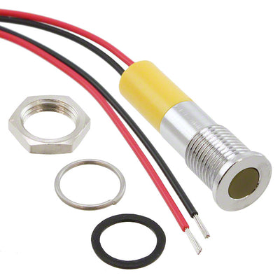 Q8F3CXXY24E by APEM Inc. - LED PM INDICATOR FLUSH YELLOW