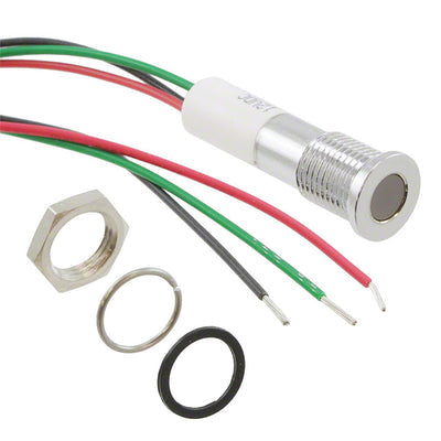Q8F3CZZRYG12E by APEM Inc. - LED PM INDICATOR FLUSH GR/RD/YLW