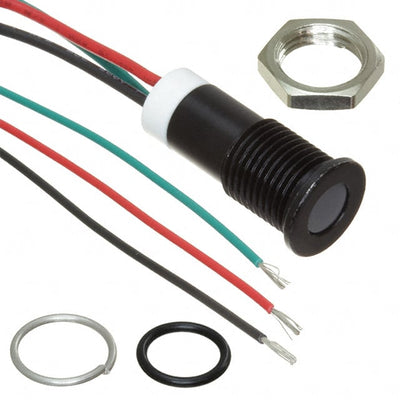 Q8F7BZZRYG02E by APEM Inc. - LED INDICATOR 8MM FLUSH TRI COLO
