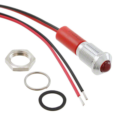 Q8P3CXXHR110E by APEM Inc. - LED PMI PROMINENT 110VAC RED