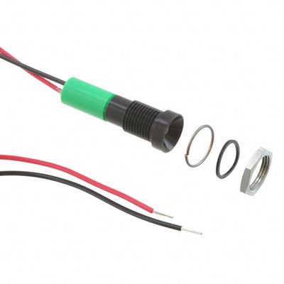 Q8R3BXXHG110E by APEM Inc. - LED PMI RECESSED 110VAC GREEN