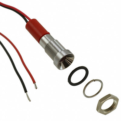 Q8R3CXXR24E by APEM Inc. - LED PM INDICATOR RECESSED RED