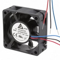 QFR0612DH-BF00 by Delta Electronics - FAN AXIAL 60X25.4MM 12VDC WIRE