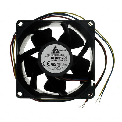 QFR0812UHEYDW by Delta Electronics - FAN AXIAL 80X38MM 12VDC WIRE