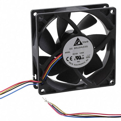 QFR0912VH-SP00 by Delta Electronics - FAN AXIAL 92X25.4MM 12VDC WIRE