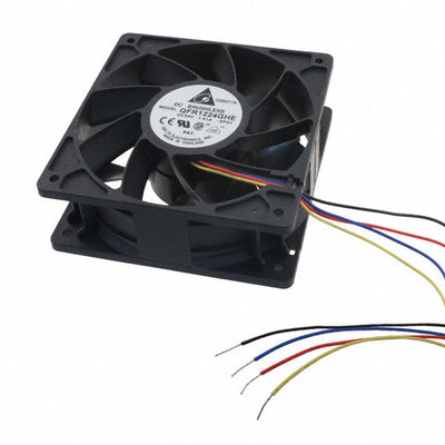 QFR1224GHE-SP01 by Delta Electronics - FAN AXIAL 120X38MM 24VDC WIRE