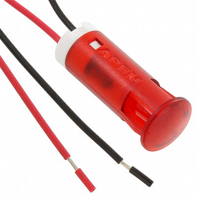 QS103XXHR220 by APEM Inc. - INDICATOR 10MM FIXED HI RED 220V
