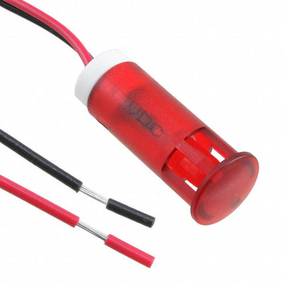 QS103XXR24 by APEM Inc. - INDICATOR 10MM FIXED RD 24V WIRE