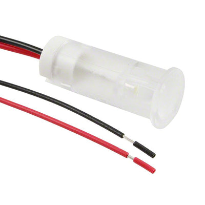QS103XXW24 by APEM Inc. - INDICATOR 10MM FIXED WH 24V WIRE
