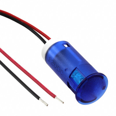 QS123XXB12 by APEM Inc. - INDICATOR 12MM FIXED BL 12V WIRE