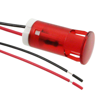 QS123XXR24 by APEM Inc. - INDICATOR 12MM FIXED RD 24V WIRE