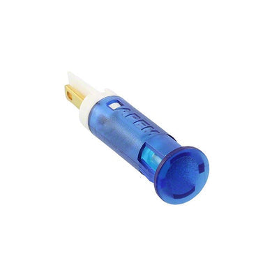 QS81XXB12 by APEM Inc. - INDICATOR 8MM FIXED BLU 12V SLDR