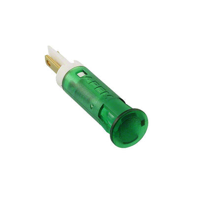 QS81XXG24 by APEM Inc. - INDICATOR 8MM FIXED GRN 24V SLDR