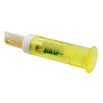 QS81XXY24 by APEM Inc. - INDICATOR 8MM FIXED YEL 24V SLDR