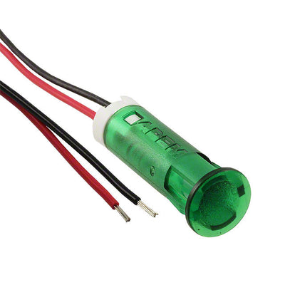 QS83XXHG220 by APEM Inc. - INDICATOR 8MM FIXED HI GRN 220V