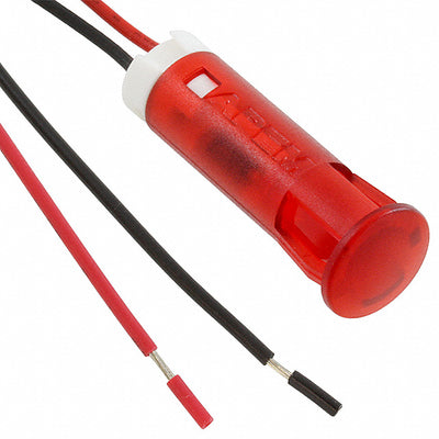 QS83XXHR220 by APEM Inc. - INDICATOR 8MM FIXED HI RED 220V