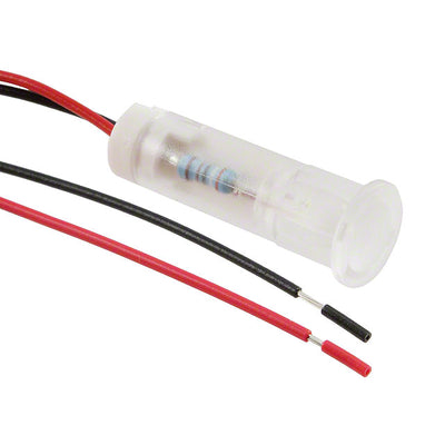 QS83XXW24 by APEM Inc. - INDICATOR 8MM FIXED WHT 24V WIRE