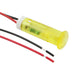 QS83XXY24 by APEM Inc. - INDICATOR 8MM FIXED YEL 24V WIRE