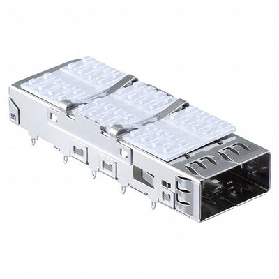 QSFPC-PF-02 by Samtec Inc. - CONNECTOR QSFP CAGE W/HSINK PRESS RA