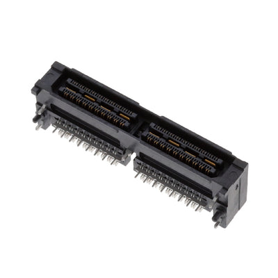 QSH-040-01-L-D-DP-RA by Samtec Inc. - CONNECTOR DIFF ARRAY RCPT 80P R/A SMD
