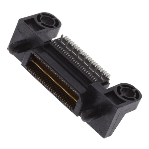 QTS-025-01-F-D-RA by Samtec Inc. - CONNECTOR HDR 50POS R/A SMD GOLD