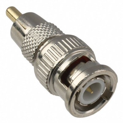 R0842 by Winchester Interconnect - ADAPT BNC PLUG TO RCA PLUG SILV