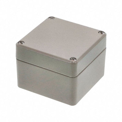R100-080-000 by Hammond Manufacturing - BOX ALUM BEIGE 3.150""L X 3.150""W