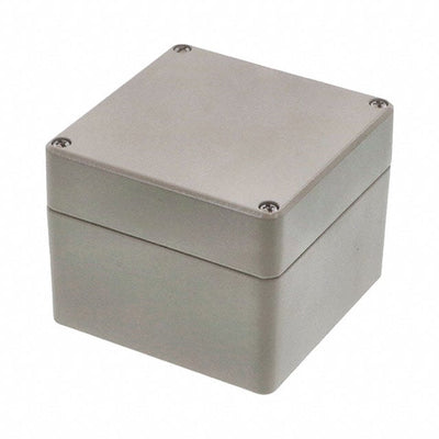 R100-100-000 by Hammond Manufacturing - BOX ALUM BEIGE 3.937""L X 3.937""W