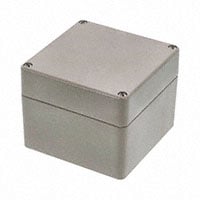 R100-100-000 by Hammond Manufacturing - BOX ALUM BEIGE 3.937""L X 3.937""W