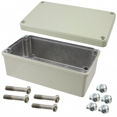R110-123-000 by Hammond Manufacturing - BOX ALUM GRAY 8.921""L X 4.976""W