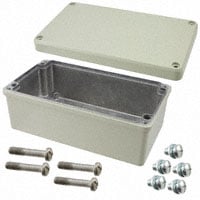 R110-123-000 by Hammond Manufacturing - BOX ALUM GRAY 8.921""L X 4.976""W